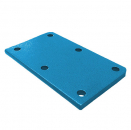 Adapter plate for a 40-mm workbench top